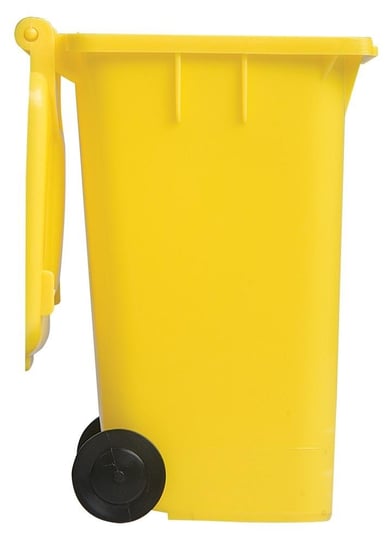 Pojemnik na długopisy, kontener na śmieci, żółty UPOMINKARNIA