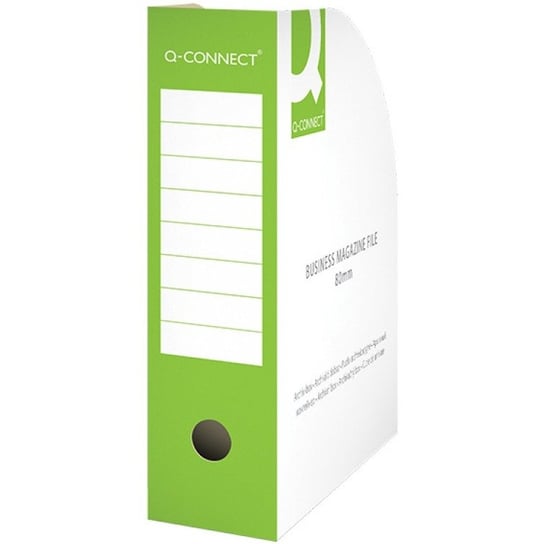 Pojemnik Na Dokumenty Q-Connect, Karton, Otwarte, A4/80Mm, Zielone Q-CONNECT
