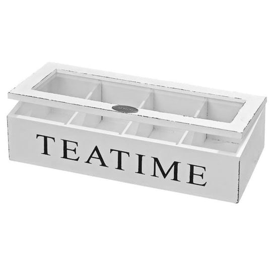 Pojemnik na herbatę, teatime, biały, 27x11x7 cm Inny producent