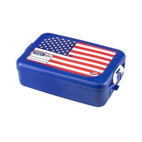 Pojemnik na kanapki SNIPS American Style, 22,5x14,5x6,5 cm, niebieski Snips