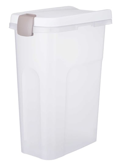 Pojemnik na karmę, 25 l/24x51x39 cm, przezroczysty/biały Trixie