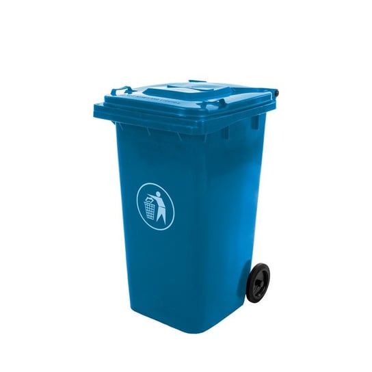 Pojemnik na odpady komunalne, niebieski, 240 L Majowo.pl