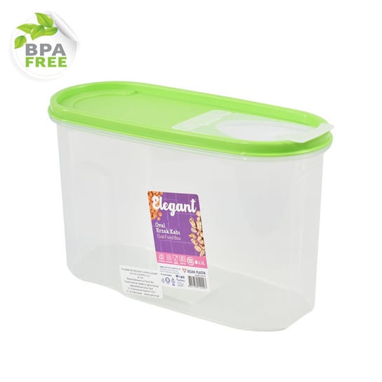 Pojemnik na produkty sypkie przykrycie zielone 2,2 l UCSAN_PLASTIK