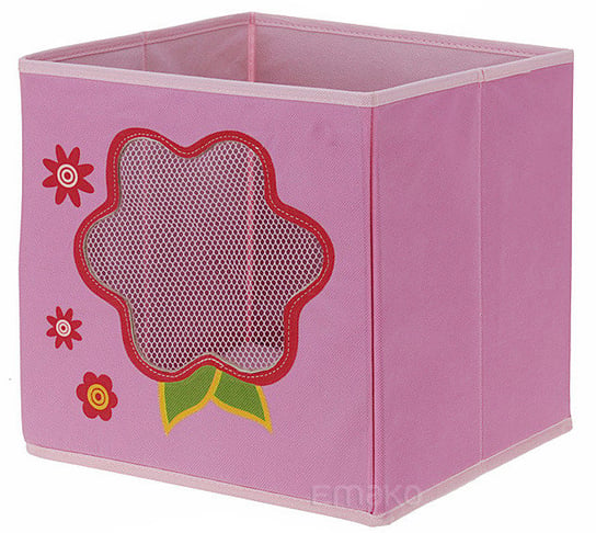 Pojemnik na zabawk EMAKOi Animal Designs, różowy, 28x28x28 cm Inna marka