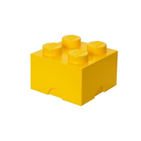 Pojemnik na zabawki Lego SMARTLIFE żółty, 25x25x18 cm Smartlife