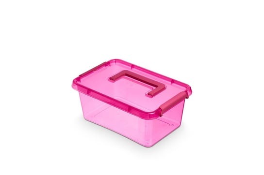 Pojemnik ORPLAST SimpleStore ColorBox, 4,5 l, różowy z rączką. Orplast