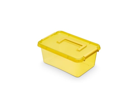 Pojemnik ORPLAST SimpleStore ColorBox, 4,5 l, żółty z rączką. Orplast