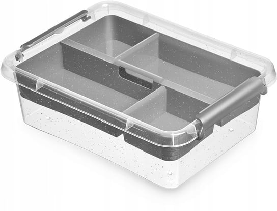 Pojemnik plastikowy box organizer pokrywa 1,15l Orplast