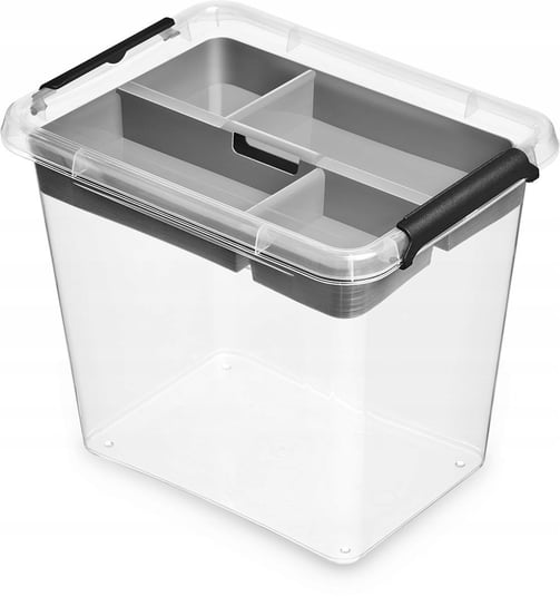 Pojemnik plastikowy box organizer pokrywa 3l Orplast