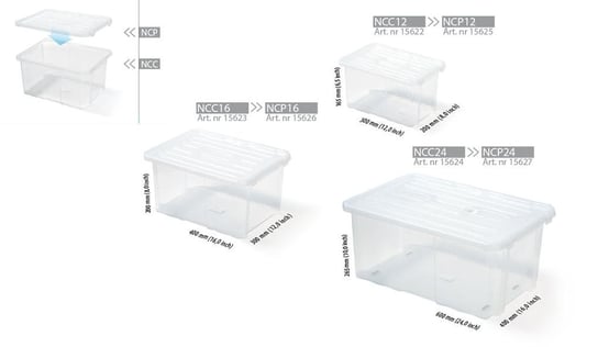 Pojemnik PROSPERPLAST cargobox, 400 mm PROSPERPLAST