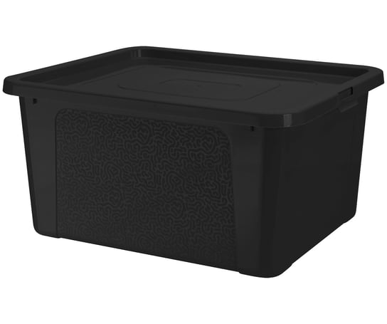 Pojemnik Pudło Plastikowe Pojemniki Z Pokrywą Multibox 40X33X20 Cm, 20 L Czarny EDANTI