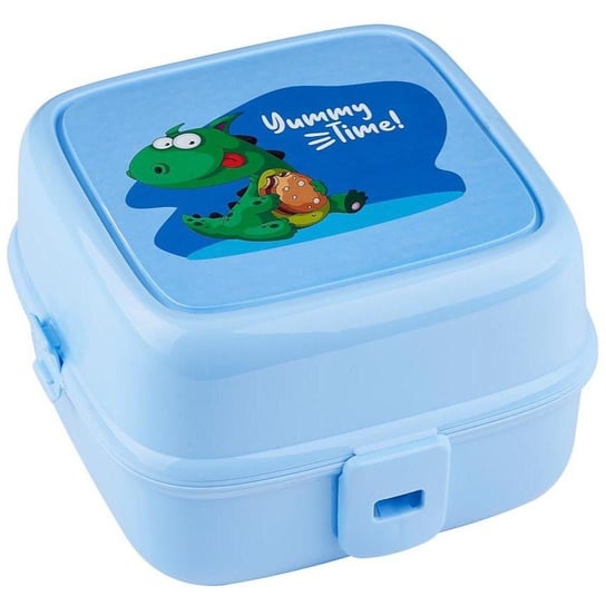 Pojemnik ŚNIADANIOWY śniadaniówka dla dzieci lunchbox dzielony pudełko na posiłek duży XL niebieski Inna marka