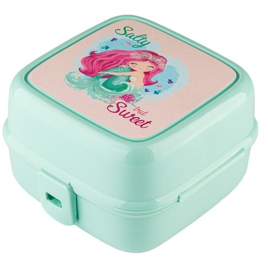 Pojemnik ŚNIADANIOWY śniadaniówka dla dzieci lunchbox dzielony pudełko na posiłek duży XL zielony Inna marka