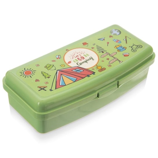 Pojemnik śniadaniowy zielony pudełko na śniadanie lunchbox  21x9,5x5,5 cm Orion