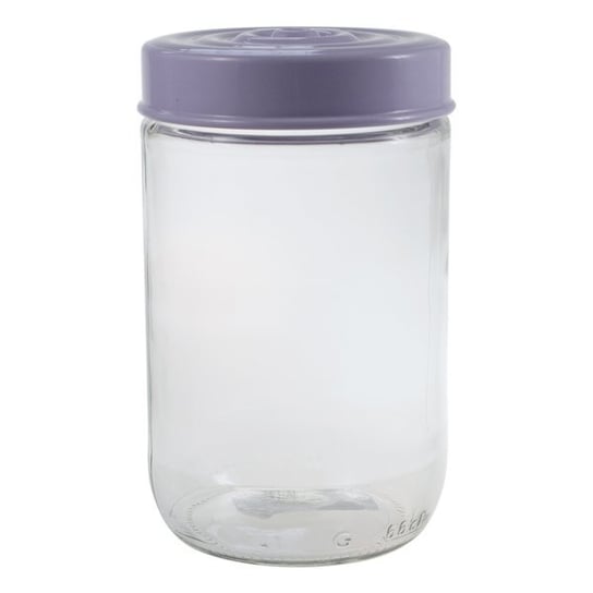 Pojemnik szklany 660 ml z fioletową pokrywką - VI STALMAN