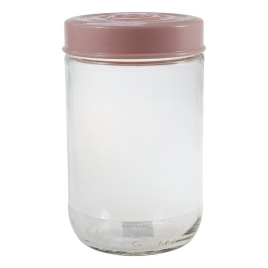 Pojemnik szklany 660 ml z różową pokrywką - PI STALMAN