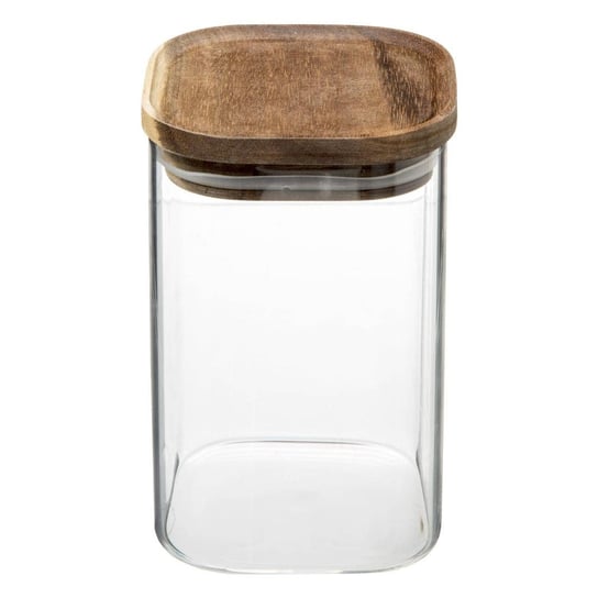 Pojemnik szklany z pokrywką z drewna akacjowego, 1 L 5five Simple Smart
