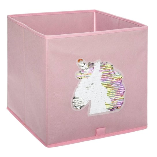 Pojemnik tekstylny dla dzieci, różowy z jednorożcem Atmosphera for kids