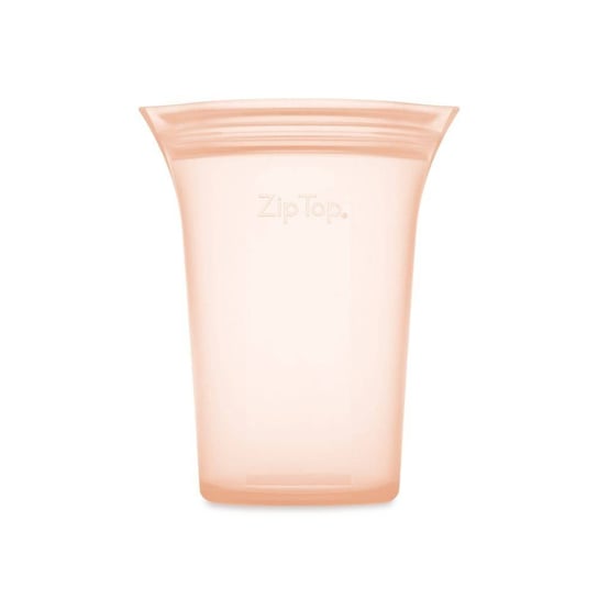 Pojemnik uniwersalny silikonowy Zip Top Cup Medium - peach Inny producent