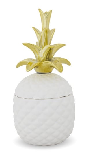Pojemnik w kształcie ananasa biały PEINA 25,5 cm Art-Pol