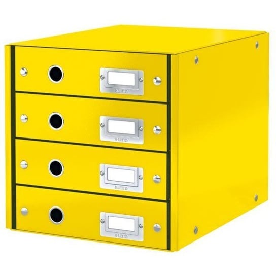 Pojemnik z 4 szufladami Leitz C&S, żółty 60490016 Leitz