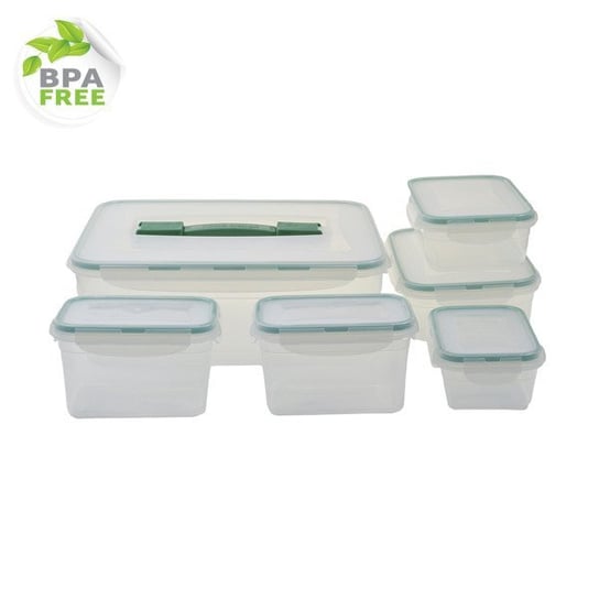Pojemniki do żywności Fresh Box bez BPA komplet 6 sztuk całkowita pojemność 9,5 l - 9,5l DUNYA