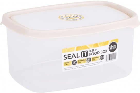 pojemniki na świeżą żywność Seal It 3,8 litra kremowy 2 szt TWM