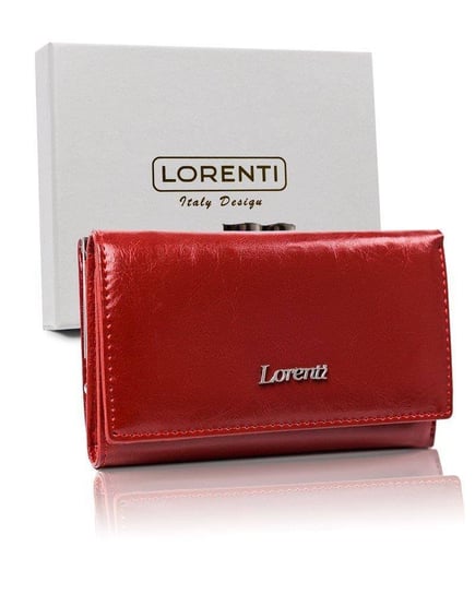 Pojemny elegancki portfel damski skórzany Lorenti Lorenti