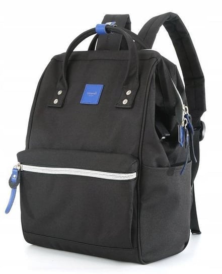 Pojemny plecak damski sportowy na laptopa z kieszeniami port USB Himawari, czarny Himawari