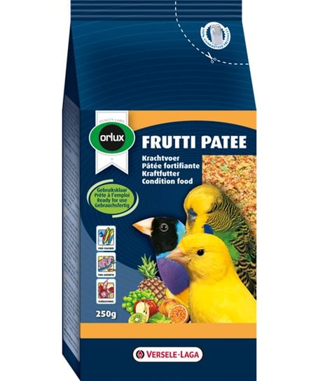 Pokarm owocowy na kondycję dla małych ptaków VERSELE - LAGA Frutti Patee, 250 g Versele - Laga