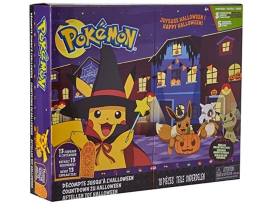 Pokémon Bo37525, Halloween Calendar 2021, The Halloween Calendar Sweetens The Waiting Time For The Creepiest Night Of The Year With 10 Exclusive Mini Figures And 3 Accessories Pokemon