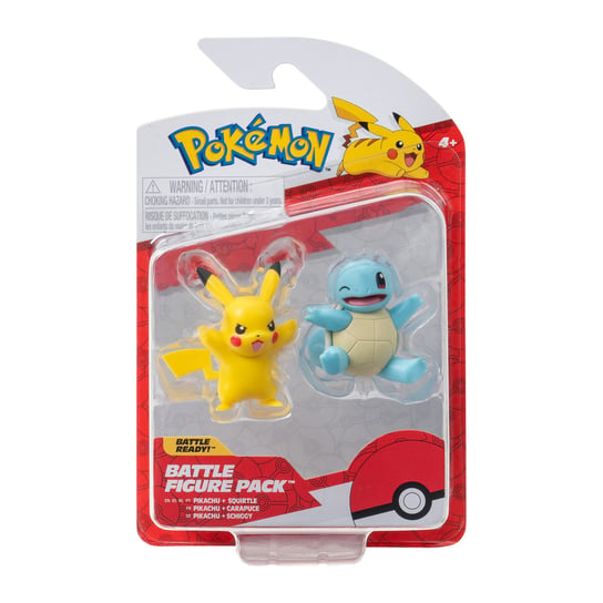 POKEMON Figurki bitewne: Generacja IX, figurka 2 Pack(Squirtle #2 & Pikachu #9) W2 Pokemon