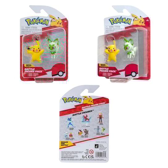 POKEMON, Figurki bitewne: Generacja IX, figurka (Sprigatito & Pikachu) JAS POKEMON