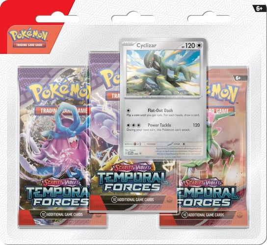 Pokemon, Karty Temporal Forces 3pack Blister Cyclizar Pokemon