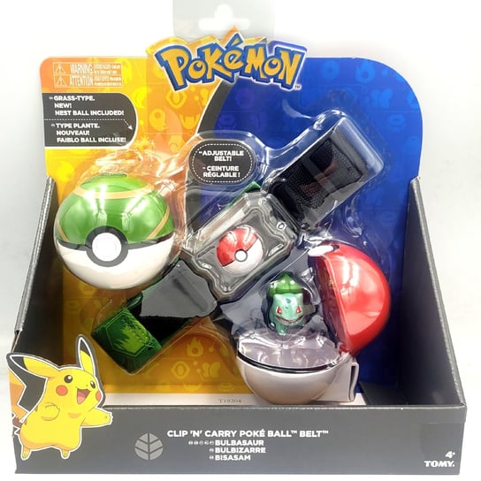 Pokemon Pas poke ball'e i figurka BULBASAUR Tomy