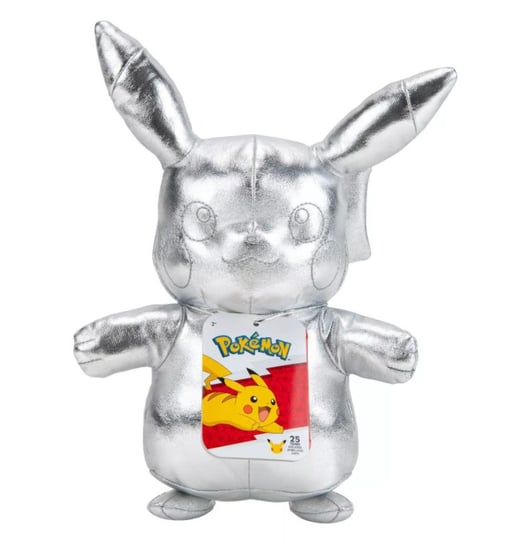 Pokemon Pikachu Srebrny Maskotka Kolekcjonerska 25 Lecie Jazwares