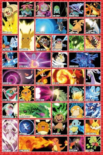 Pokemon - Postacie - plakat 61x91,5 cm Pokemon
