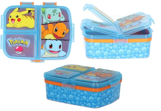 Pokemon Pudełko Organizer  Lunchbox 4 Komory Stor