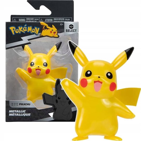 POKEMON Select Metaliczna Figurka PIKACHU JAZWARES