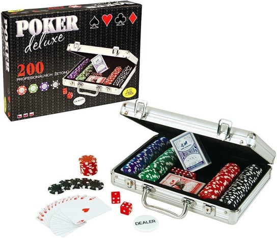 Poker Delux, gra karciana, Albi, 200 żetonów Albi