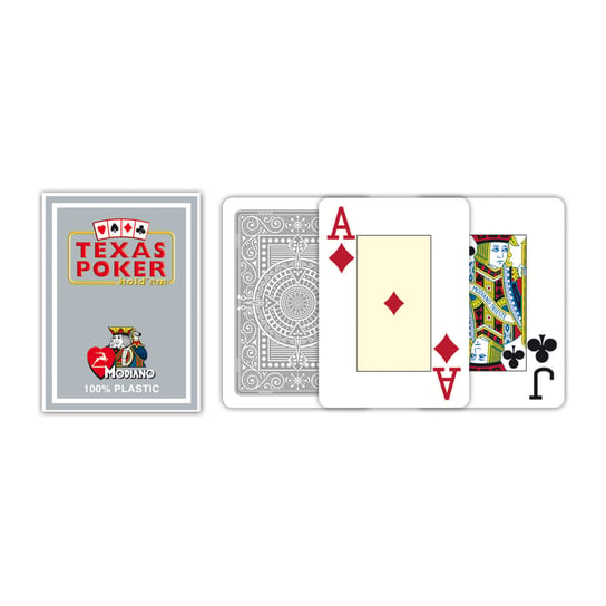 Poker, karty, Modiano,  szare Modiano