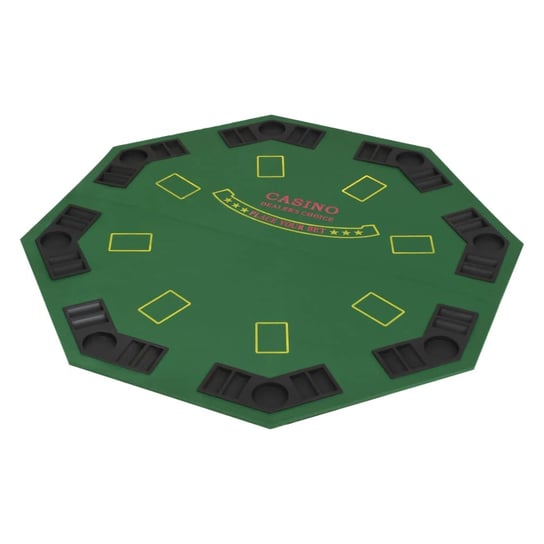 Poker Table Top - 120x120cm, Green-Black Inna marka