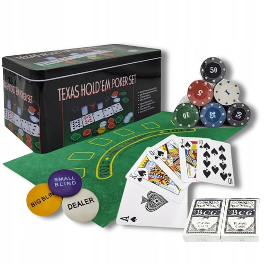 Poker, zestaw, Netbuy, 200 żetonów Inna marka