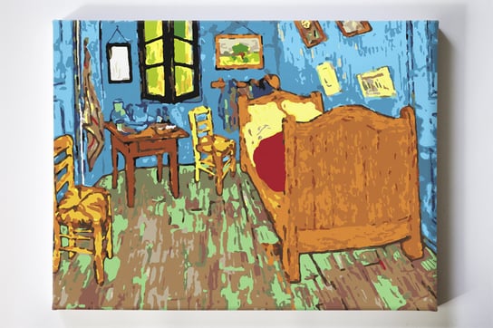 Pokój Van Gogha w Arles, malarz, impresja, malowanie po numerach, blejtram Akrylowo