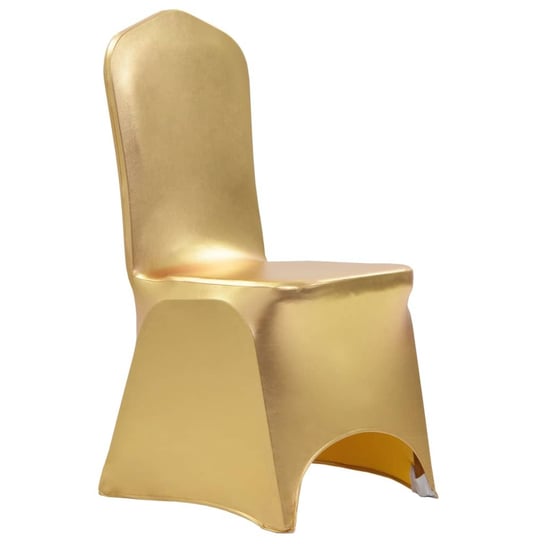 Pokrowce elastyczne na krzesła vidaXL, złote, 6 szt. vidaXL