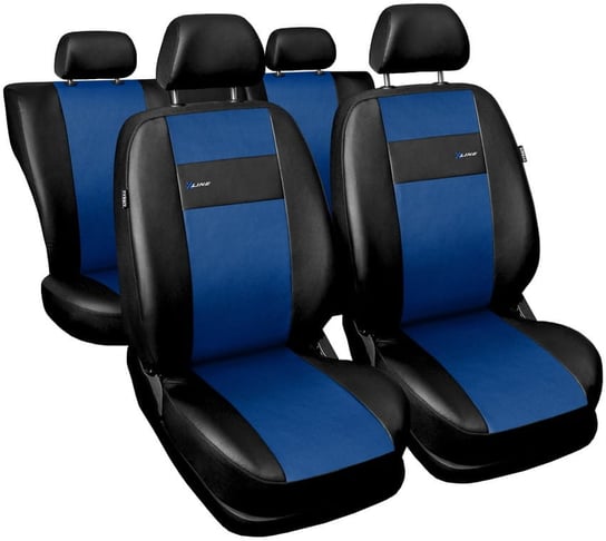 Pokrowce samochodowe X-Line niebieskie Auto-Dekor