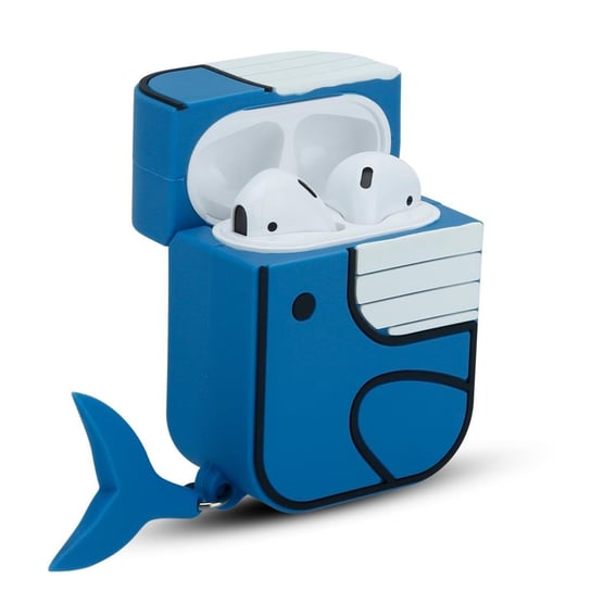 Pokrowiec Do Apple AirPod 1 & 2 Etui w Blue Whale TPU Silikon Etui Obudowa Ochronny Cadorabo Cadorabo