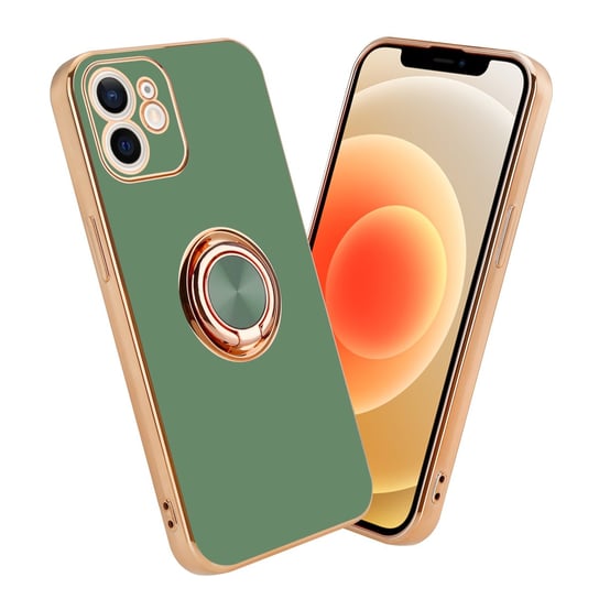 Pokrowiec Do Apple iPhone 11 Etui w Glossy Jasno Zielony - Złoto magnetycznym Obudowa Case Cover Ochronny Cadorabo Cadorabo