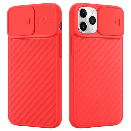 Pokrowiec Do Apple iPhone 11 PRO Etui w Czerwony Mat Ochrona kamery TPU Obudowa Case Cover Cadorabo Cadorabo