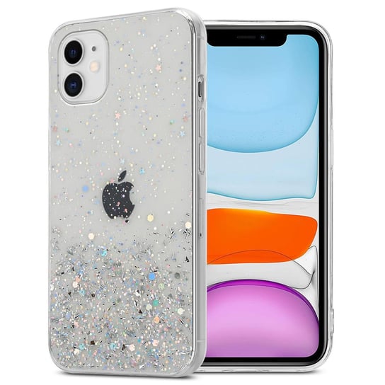 Pokrowiec Do Apple iPhone 11 PRO Etui w Przezroczysty z Brokatem Glitter Obudowa Case Cover TPU Cadorabo Cadorabo